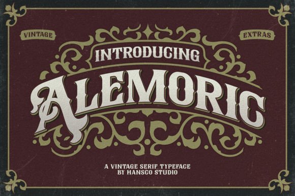 Alemoric: A Vintage Blackletter Font for Authentic Brand Identity