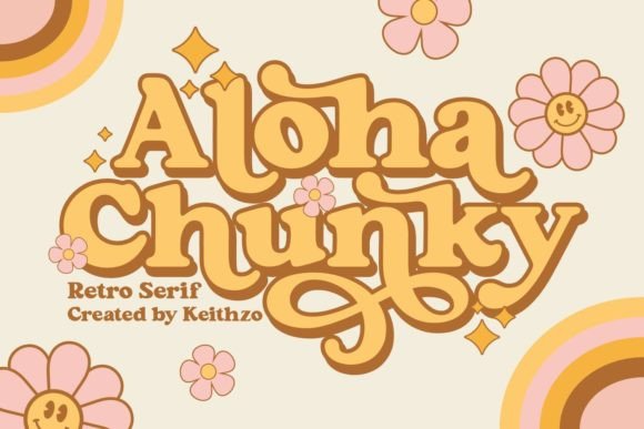 Aloha Chunky: A Retro Serif Font That Anchors Your Digital Brand