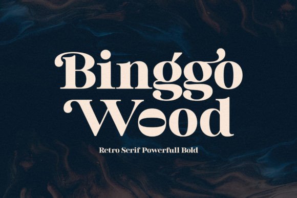Binggo Wood: A Serif Display Font for Scroll-Stopping Brand Moments
