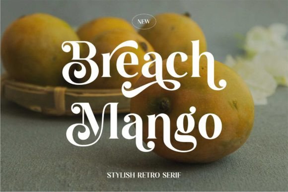Breach Mango: A Stylish Retro Serif Font for Digital Branding
