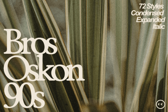 Bros Oskon 90s: A Serif Font That Commands Attention