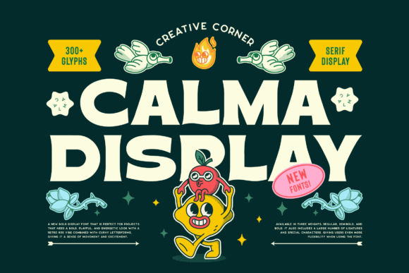 Calma: A Bold Serif Display Font for Energetic Digital Brands