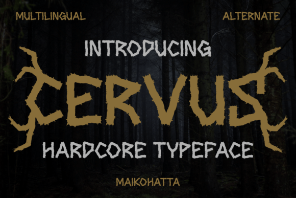 Cervus: A Bold Blackletter Font That Elevates Real Small Business Branding