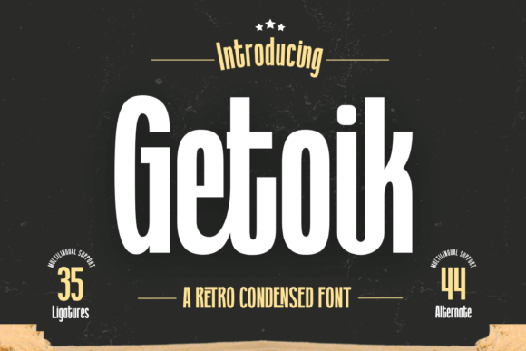 Getoik: A Retro Condensed Font That Elevates Real Small Business Branding