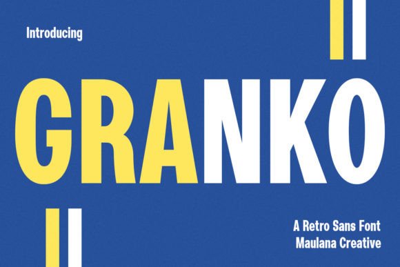 Granko: A Retro Sans Serif Font That Makes Your Brand Stand Out