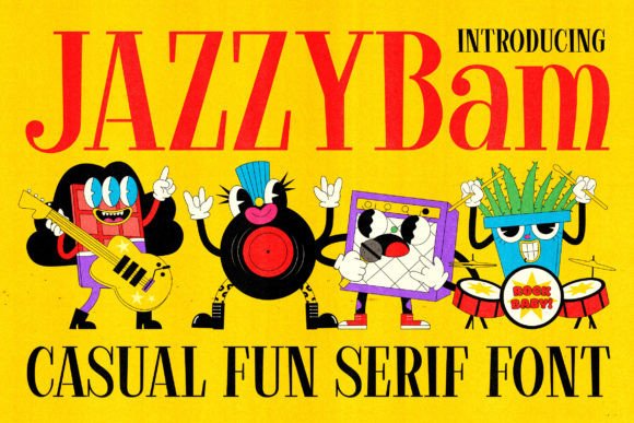 Jazzybam: A Retro Serif Font That Stops Scrolling