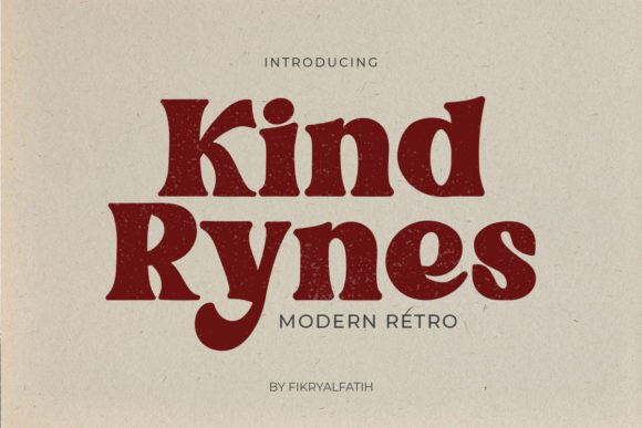 Kind Rynes: A Retro Serif Font That Feels Like Home