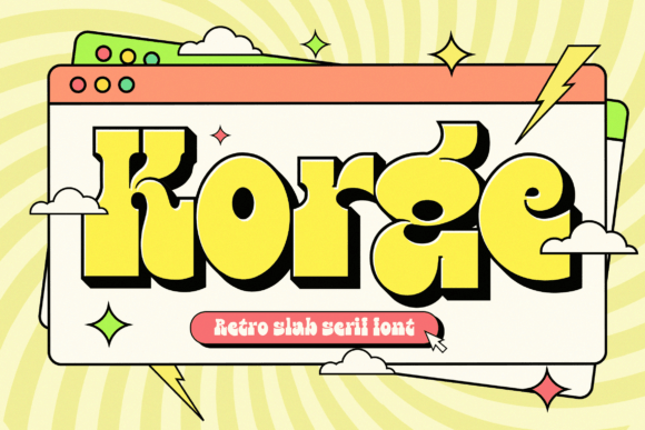 Korge: A Bold Retro Serif Font for Handmade Brands