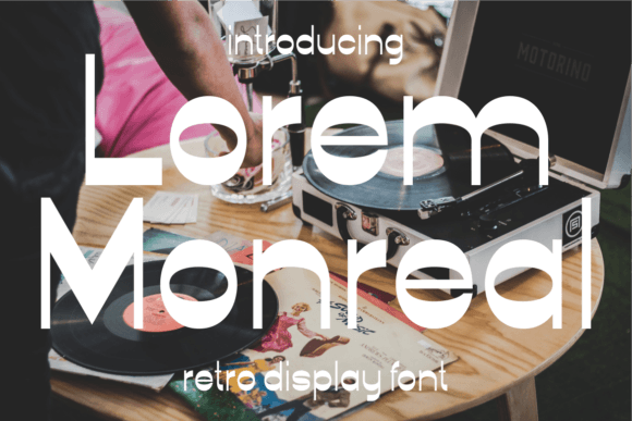 Lorem Monreal: A Retro Sans Serif Font for Scroll-Stopping Branding