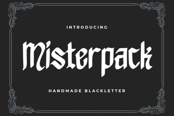 Misterpack: A Bold Blackletter Font for Editorial Impact