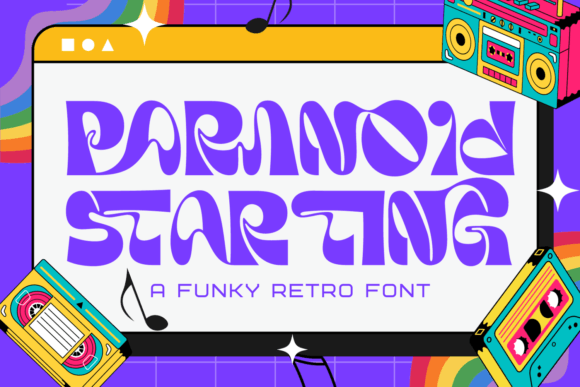 Paranoid Starting Font: A Bold, Retro Display Typeface for Small Business Branding