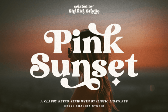 Pink Sunset: A Retro-Modern Serif Font for Digital Branding