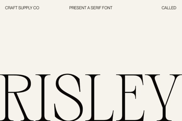 Risley: A Retro Serif Font That Commands Attention