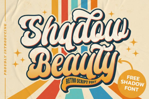 Shadow Beauty: A Vintage Script Font That Makes Campaigns Instantly Recognizable