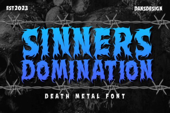 Sinners Domination: A Blackletter Font That Commands Attention