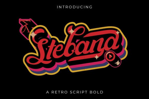 Stebana: A Retro Script Font with Editorial Warmth