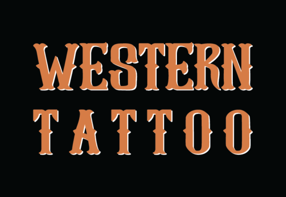 Western Tattoo: A Serif Font That Anchors Quiet Confidence